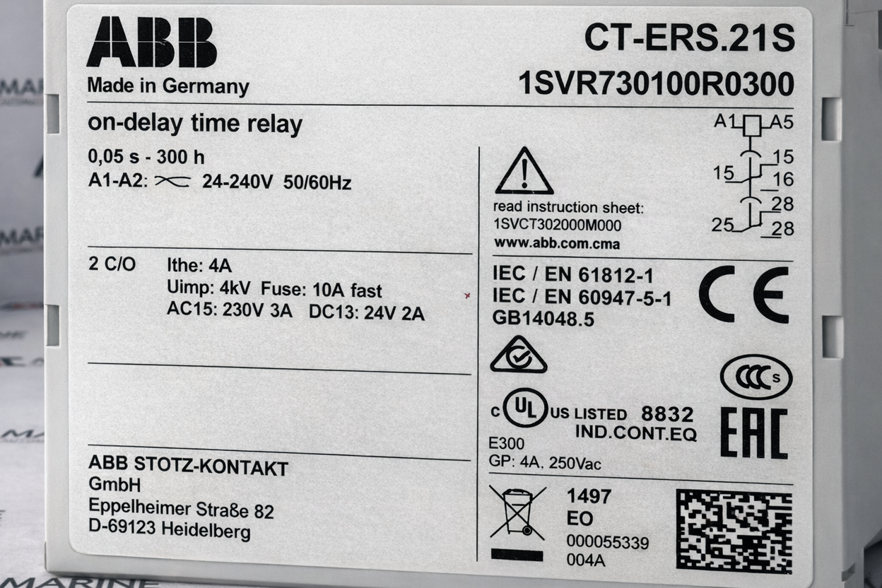 ABB CT-ERS.21S On-delay Time Relay 1SVR730100R0300 thumbnail