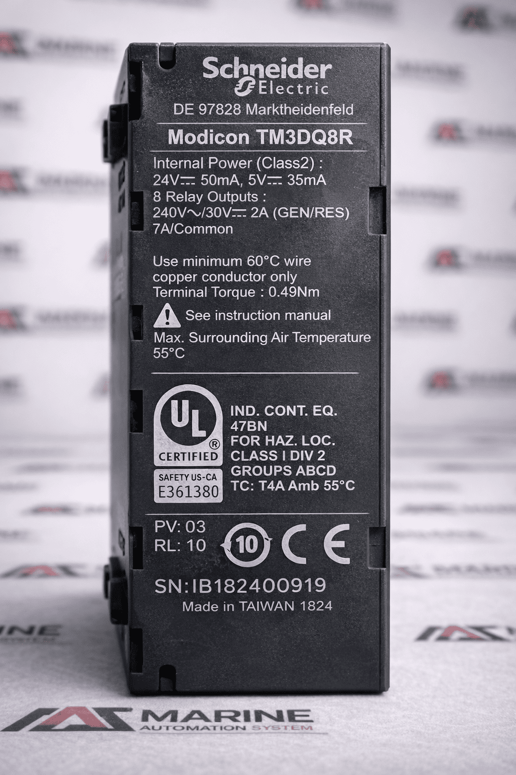 Schneider Electric Modicon TM3DQ8R Discrete Output Module 8 Relay Outputs thumbnail