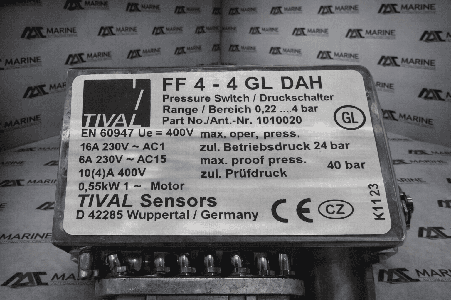 Tival Sensors Ff4-4gl Dah Pressure Switch 1010020 thumbnail