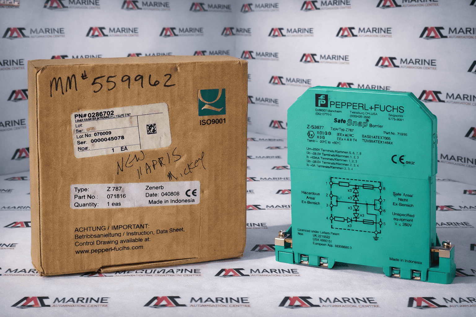 Pepperl+fuchs Z787 Zener Barrier Intrinsically Safe 71816 thumbnail