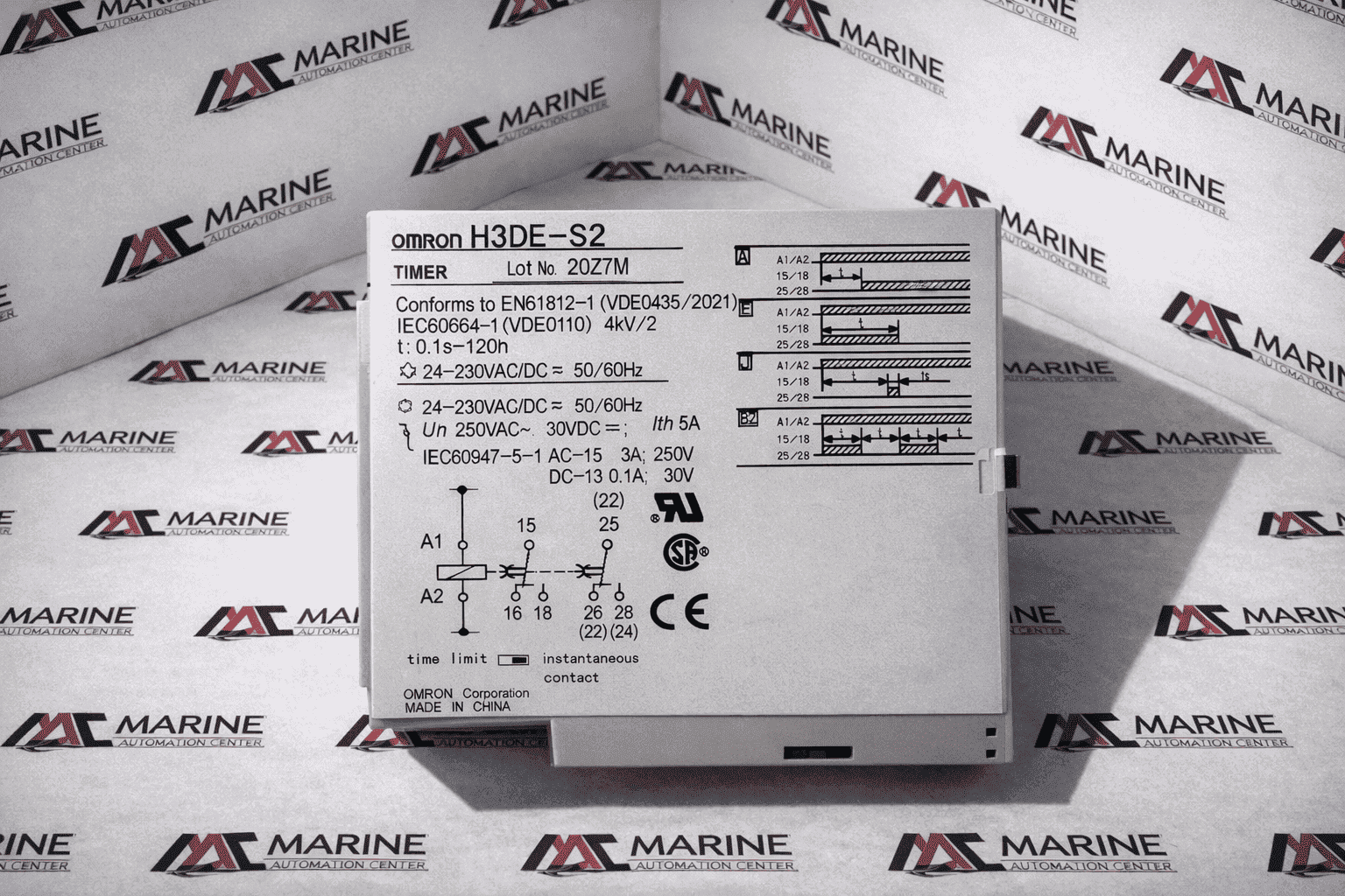 Omron H3de-s2 Time Relay Rs 277-3558 thumbnail