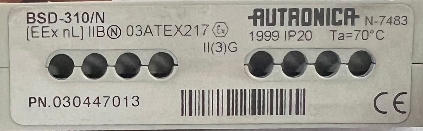 Autronica Bsd-310/n Loop Driver Module 030447013
