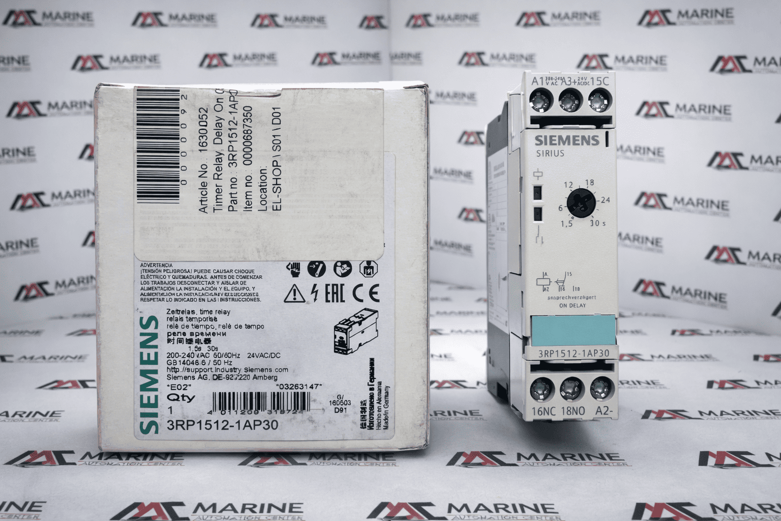 Siemens 3rp1512-1ap30 Time Relay thumbnail