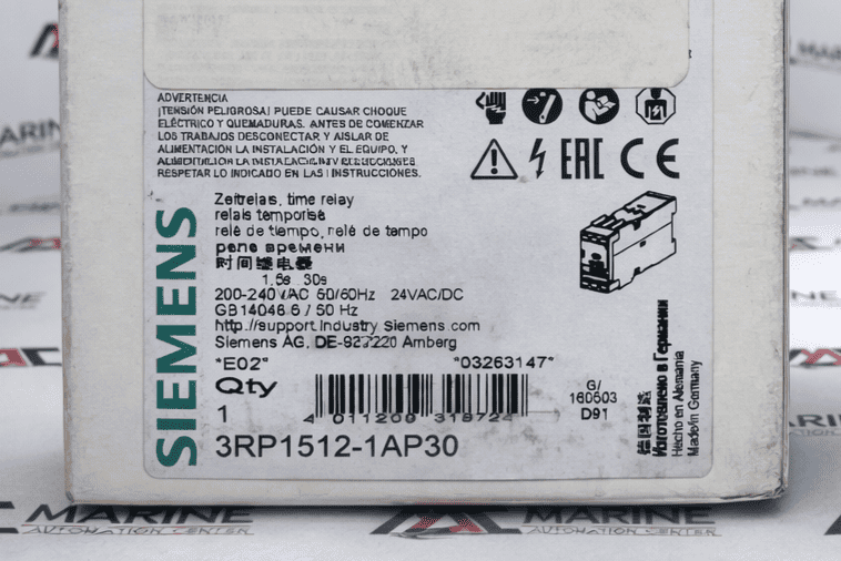 Siemens 3rp1512-1ap30 Time Relay thumbnail