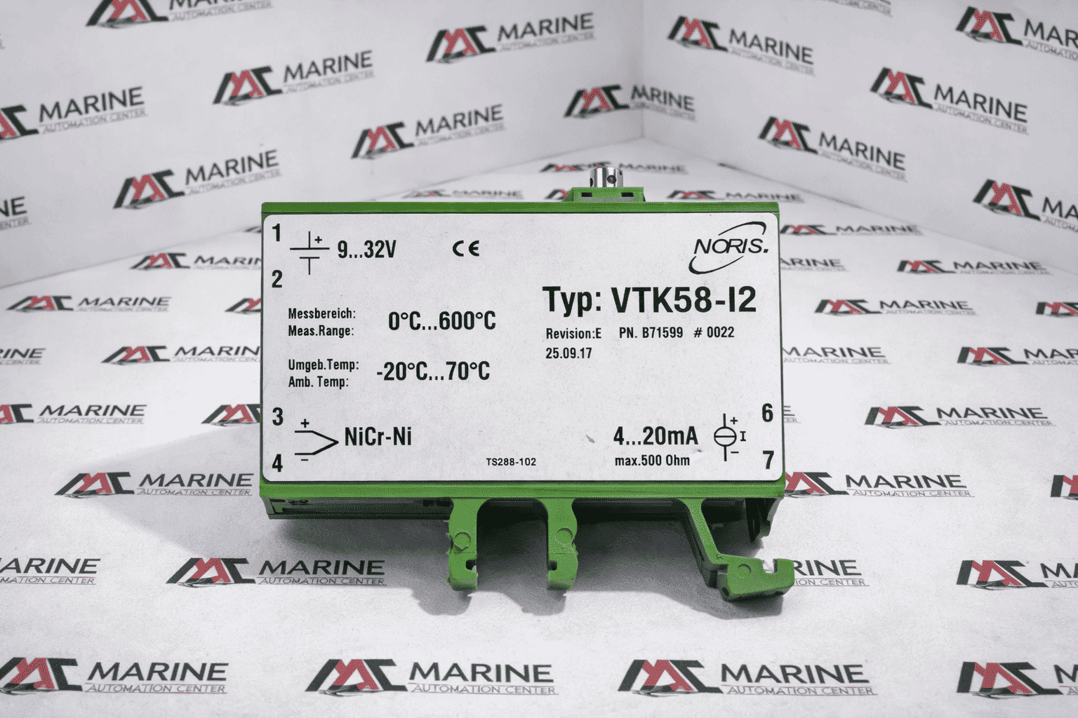 NORIS VTK58-I2 Temperature Transmitter 0–600°C