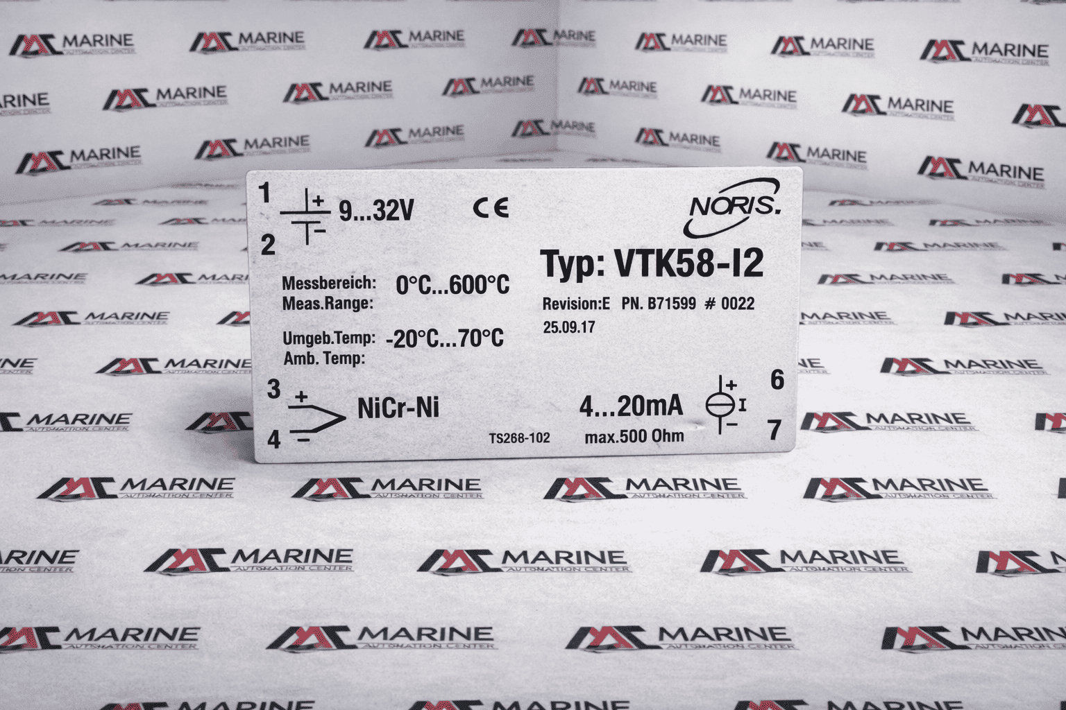 NORIS VTK58-I2 Temperature Transmitter 0–600°C thumbnail