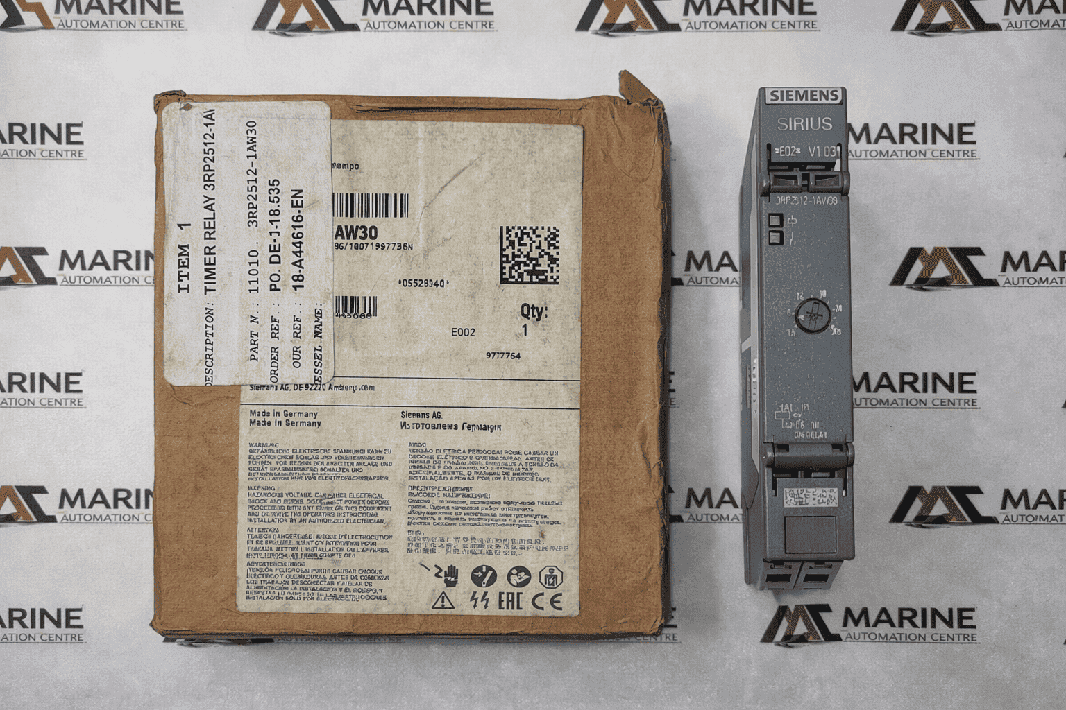 Siemens 3rp2512-1aw30 Time Relay thumbnail