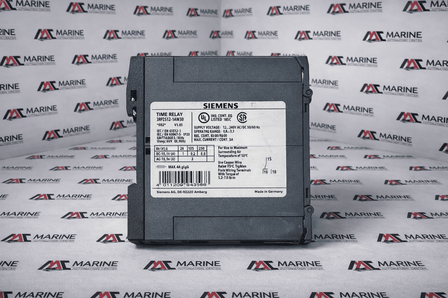 Siemens 3rp2512-1aw30 Time Relay thumbnail