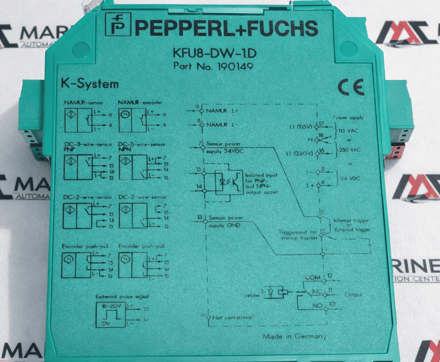 Pepperl+Fuchs Kfu8-dw-1.d Speed Monitor 190149 24vdc. thumbnail