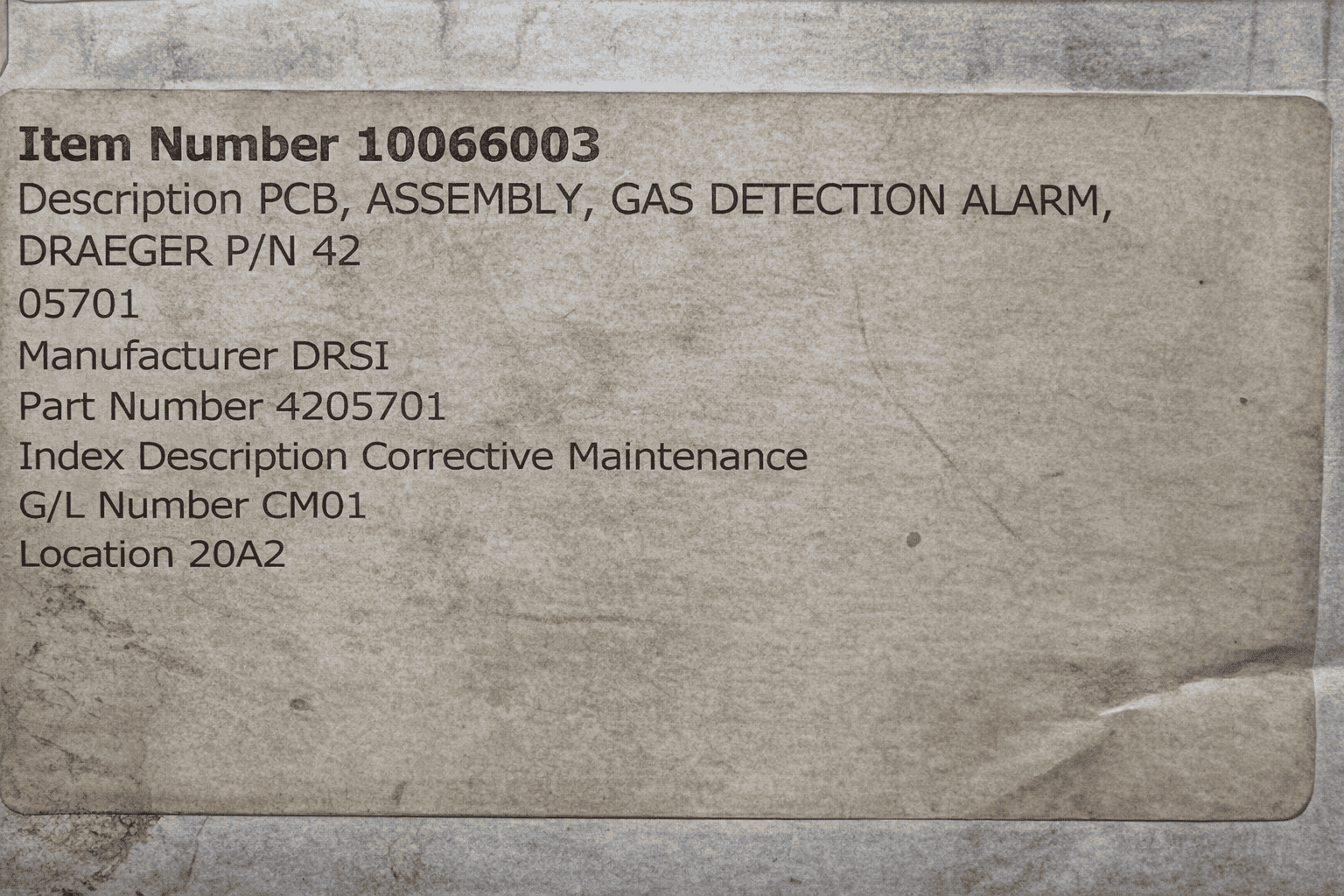 Drager Regard 4205701 PCB Gas Detection Alarm thumbnail