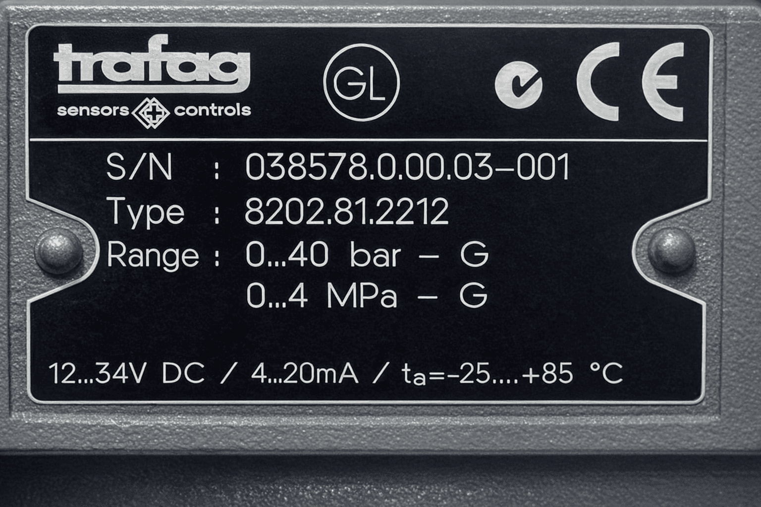 Trafag 8202.81.2212 Pressure Transmitter 0-40.0Bar thumbnail