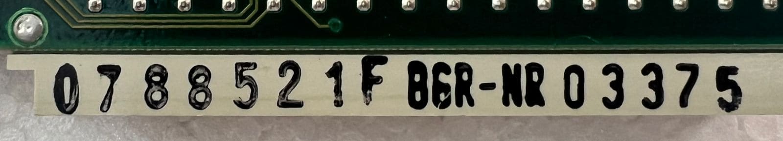 Contronic Cas 10 Printed Circuit Board 0788521f 86r-nr 03375