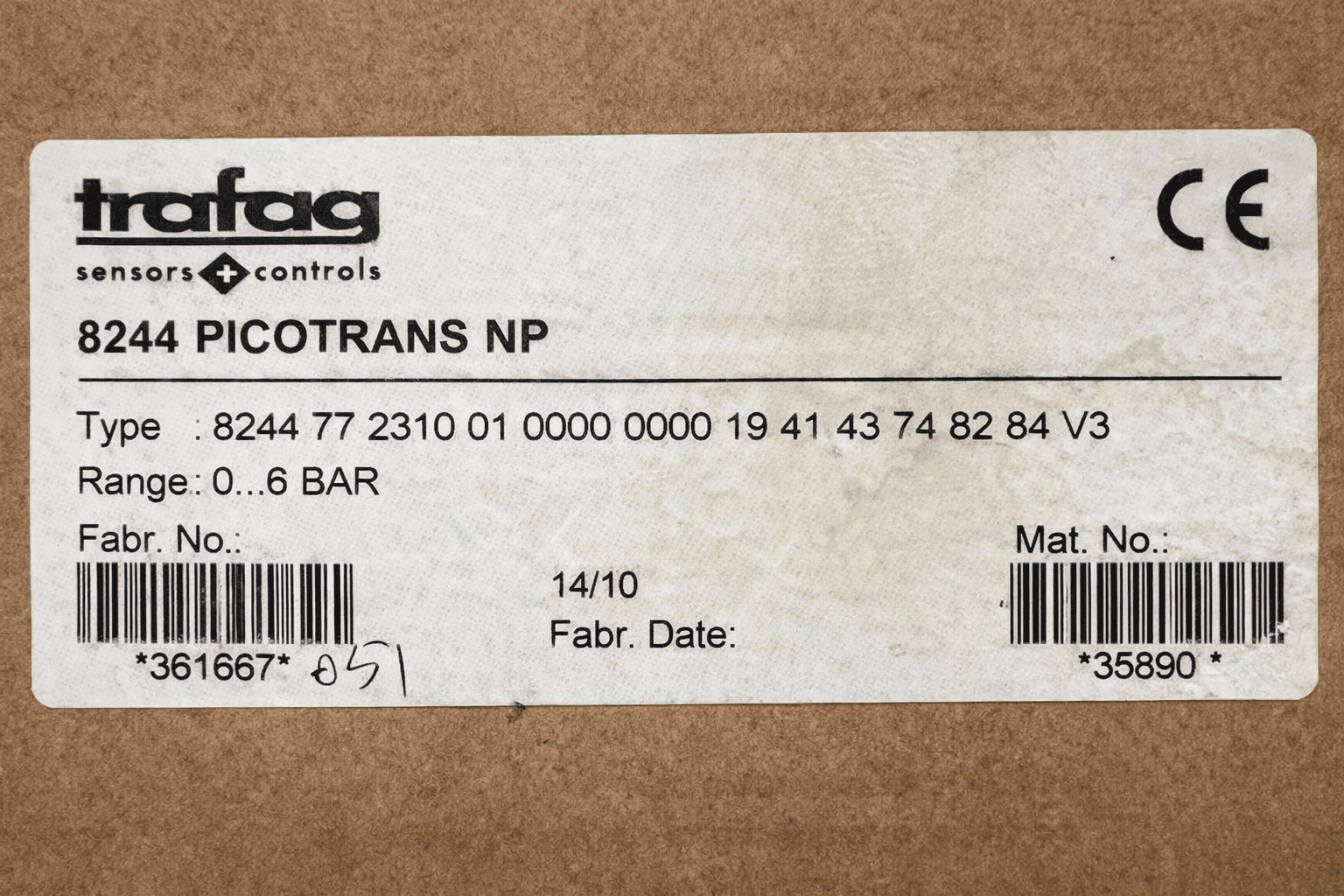 Trafag 8244.77.2310 Pressure Switch thumbnail