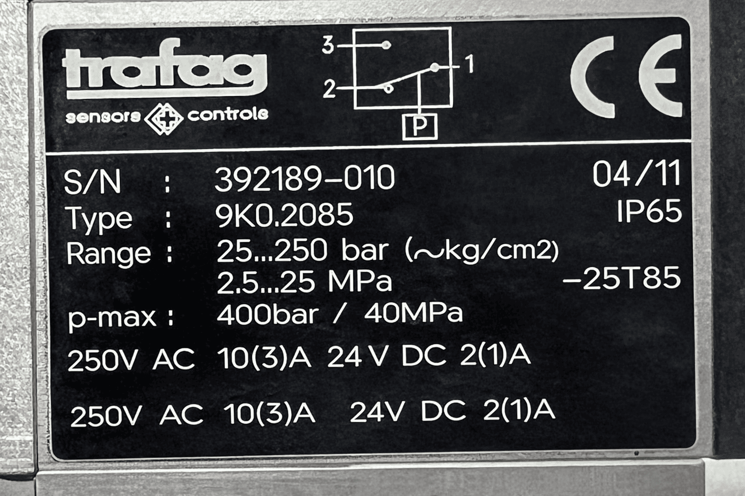 Trafag 9k0.2085 Pressure Switch thumbnail