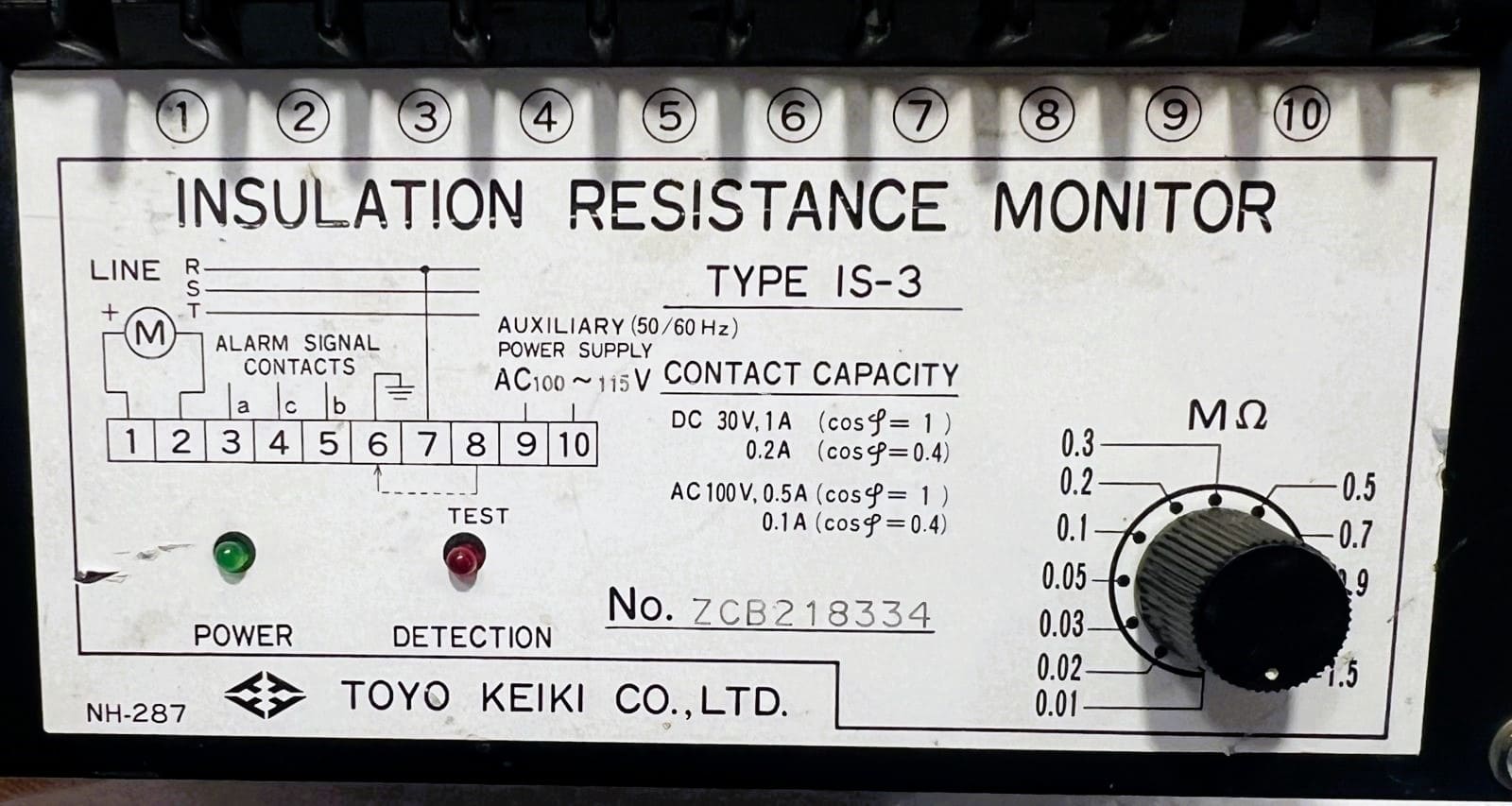 Toyo Keiki Is-3 Insulation Resistance Monitor thumbnail
