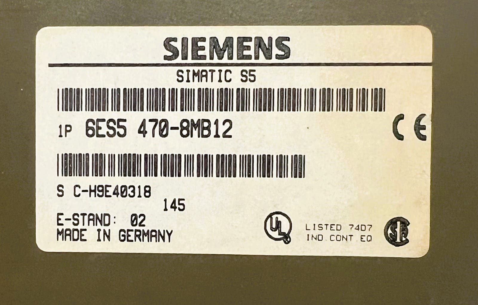 Siemens 6es54708mb12 Analog Output Module Simatic s5 thumbnail