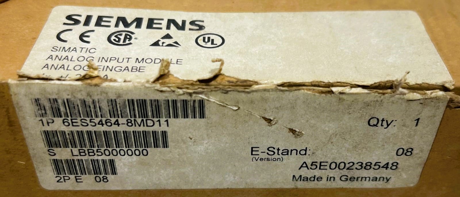 Siemens 6es5464-8md11 Analog Input Module Simatic s5 thumbnail