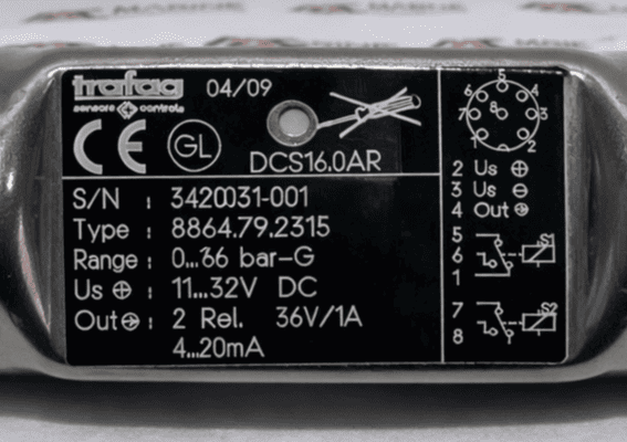 Trafag Dcs16.0ar Pressure Transmitter 342031-001 thumbnail