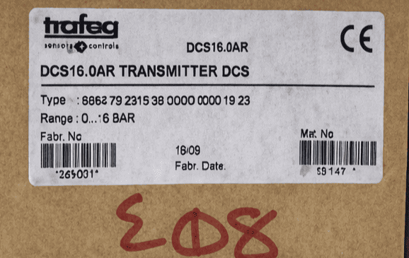 Trafag Dcs16.0ar Pressure Transmitter 342031-001 thumbnail