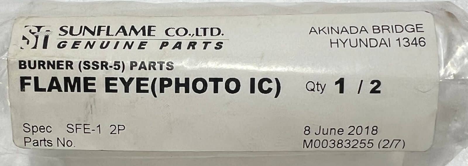 Sunflame Ssr-5 Sfe-1 2p Flame Eye Parts M00383255 thumbnail