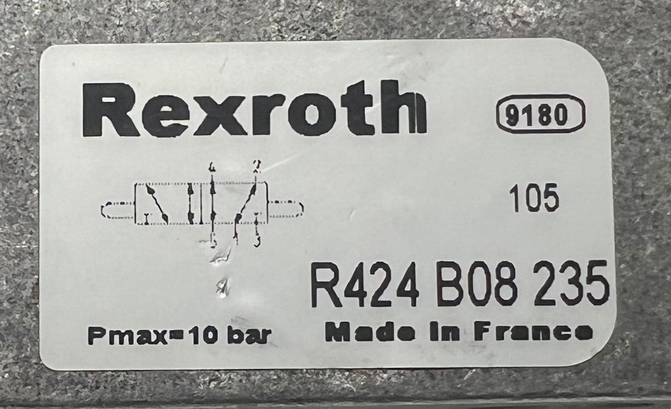 Rexroth R424b08235 Pneumatic Spool Valve 10Bar thumbnail