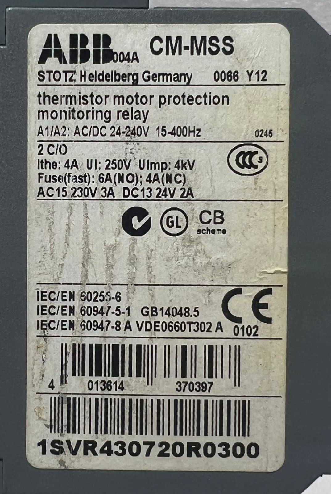 Abb cm-mss Monitoring Relay 0066-y12 thumbnail