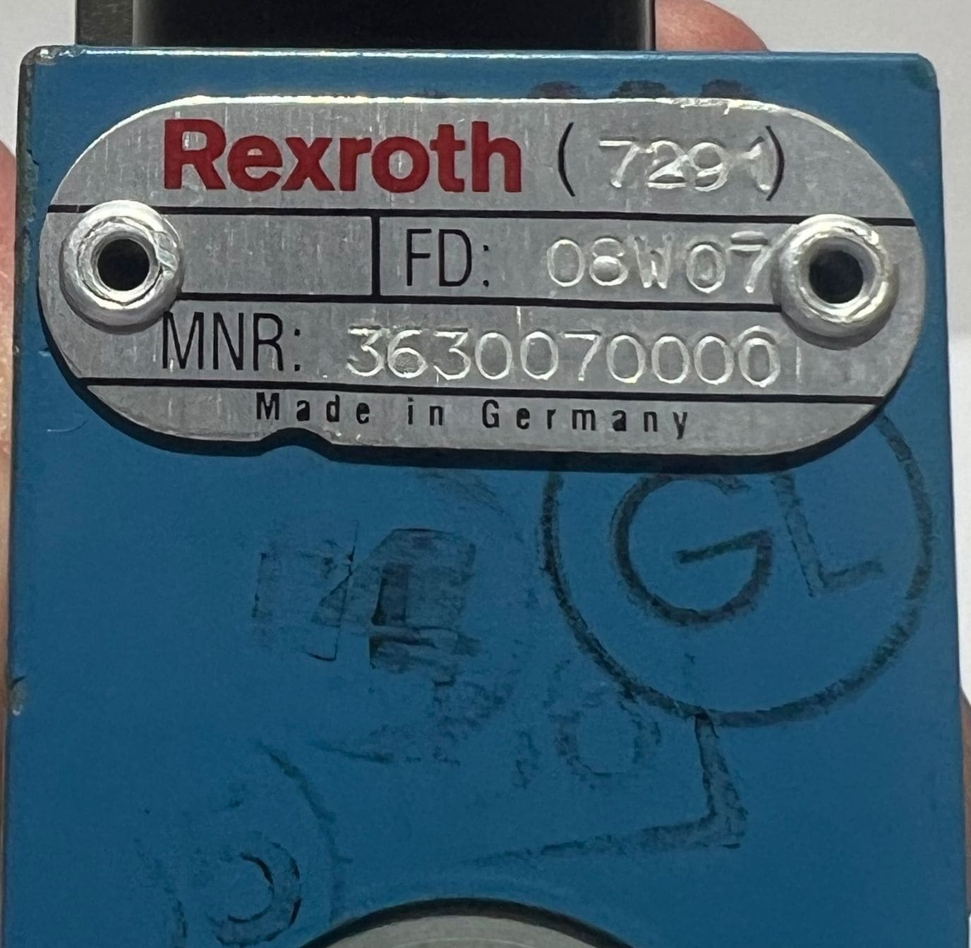 REXROTH 3630070000 PNEUMATIC VALVE 08w07 thumbnail
