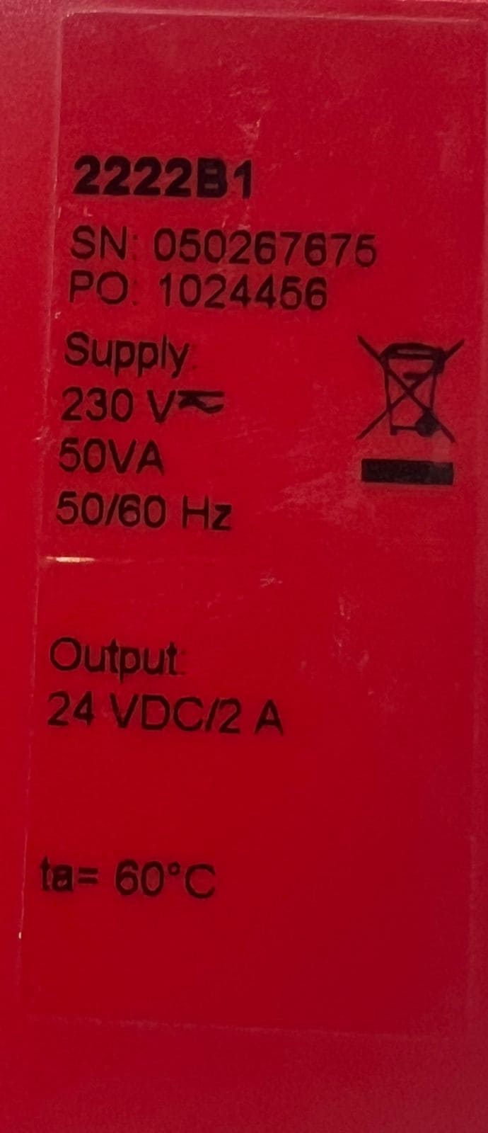 PR ELECTRONICS 2222B1 SWITCHMODE POWER SUPPLY 2222S103 thumbnail