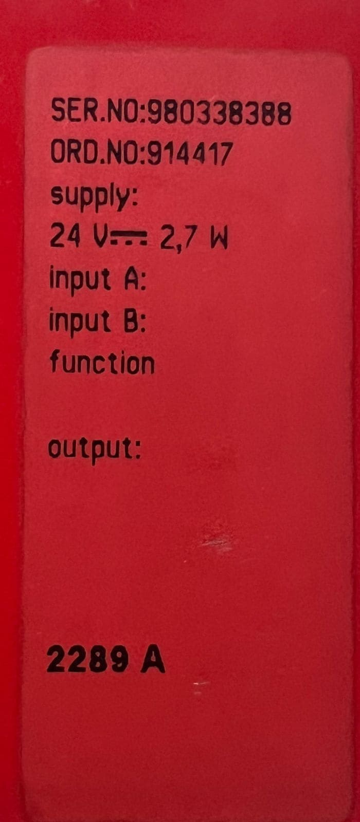 PR ELECTRONICS 2289A SIGNAL CALCULATOR 2289S102 thumbnail
