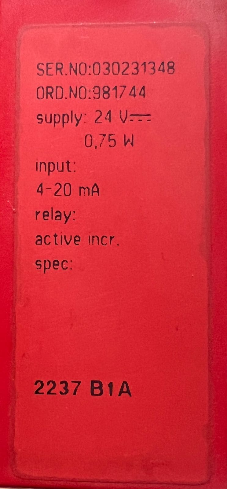 PR ELECTRONICS 2237B1A TRIP AMPLIFIER 2237S102 thumbnail