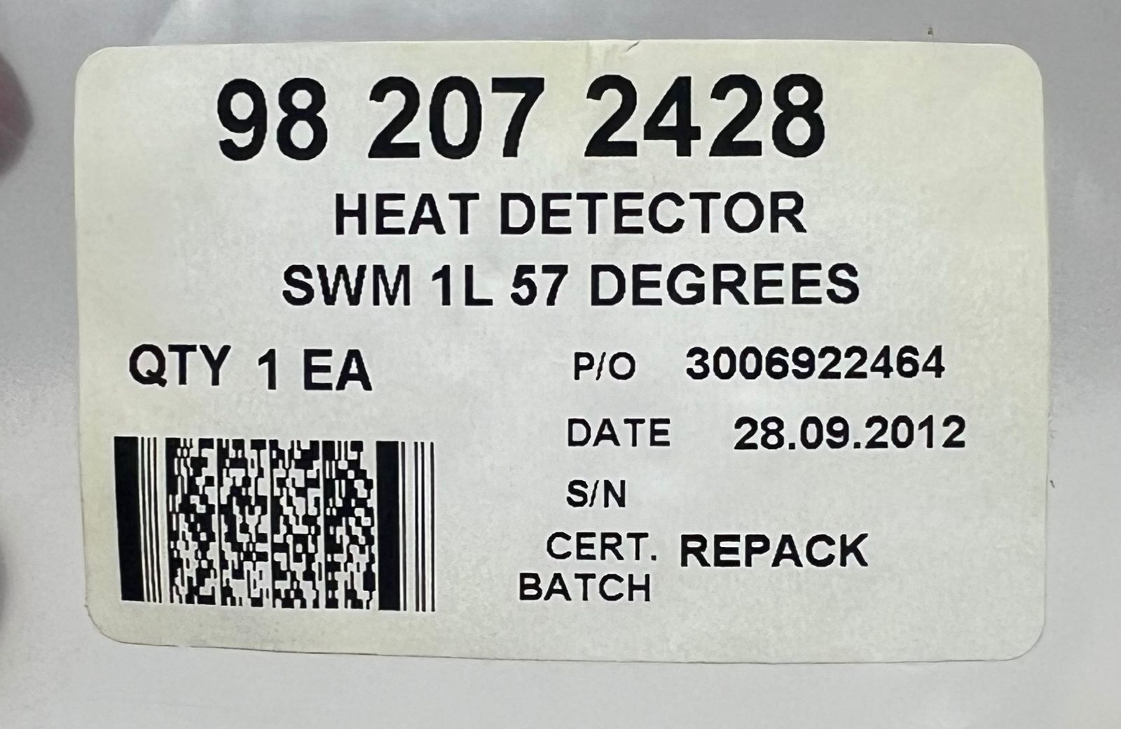 SALWICO SWM-IL HEAT DETECTOR 98 207 2428 thumbnail