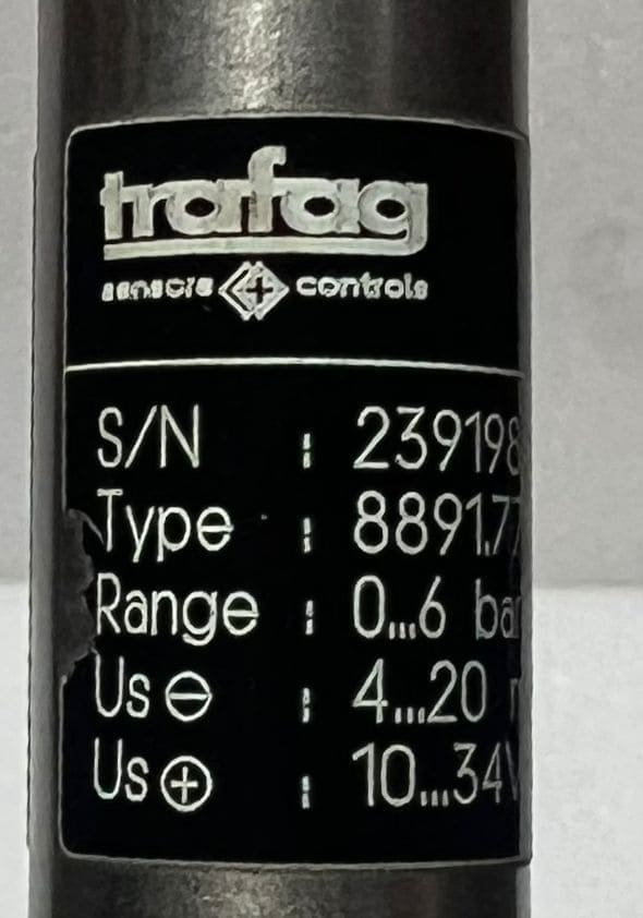 Trafag 8891.77.3315 Pressure Transmitter 0...6 Bar thumbnail