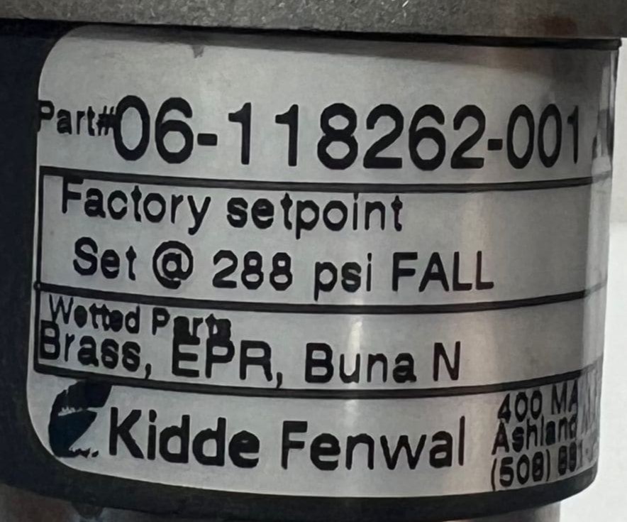 Kidde-Fenwal 06-118262-001 Cylinder Pressure Switch thumbnail