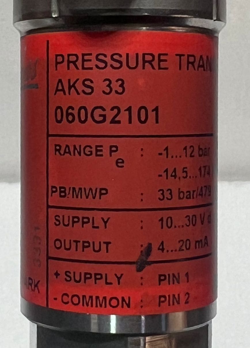 Danfoss AKS 33 060G2101 Pressure Transmitter 33bar thumbnail