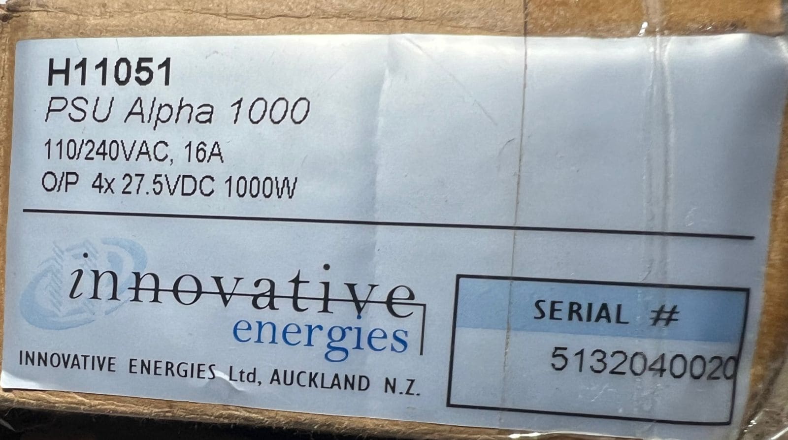 TDK-LAMBDA  H11051 POWER SUPPLY MODULE ALPHA 1000W thumbnail