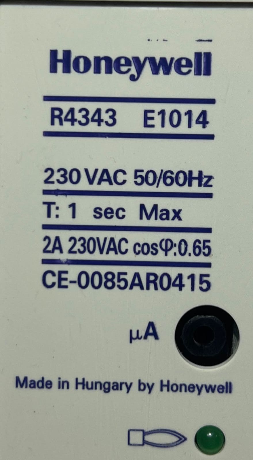 HONEYWELL R4343 E1014 Flame Detector Relay 230VAC thumbnail