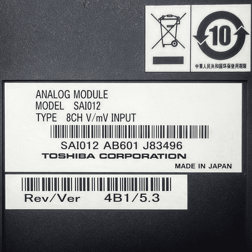 TOSHIBA SAI012 AB601 J83496 Analog Input Module SAI012 thumbnail