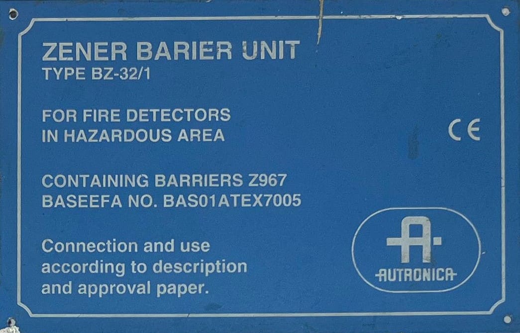 AUTRONICA BZ-32/1 ZENER BARRIER UNIT thumbnail