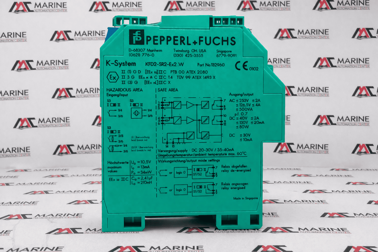 Pepperl+fuchs KFD2-SR2-Ex2.W SWITCH AMPLIFER 132960 thumbnail