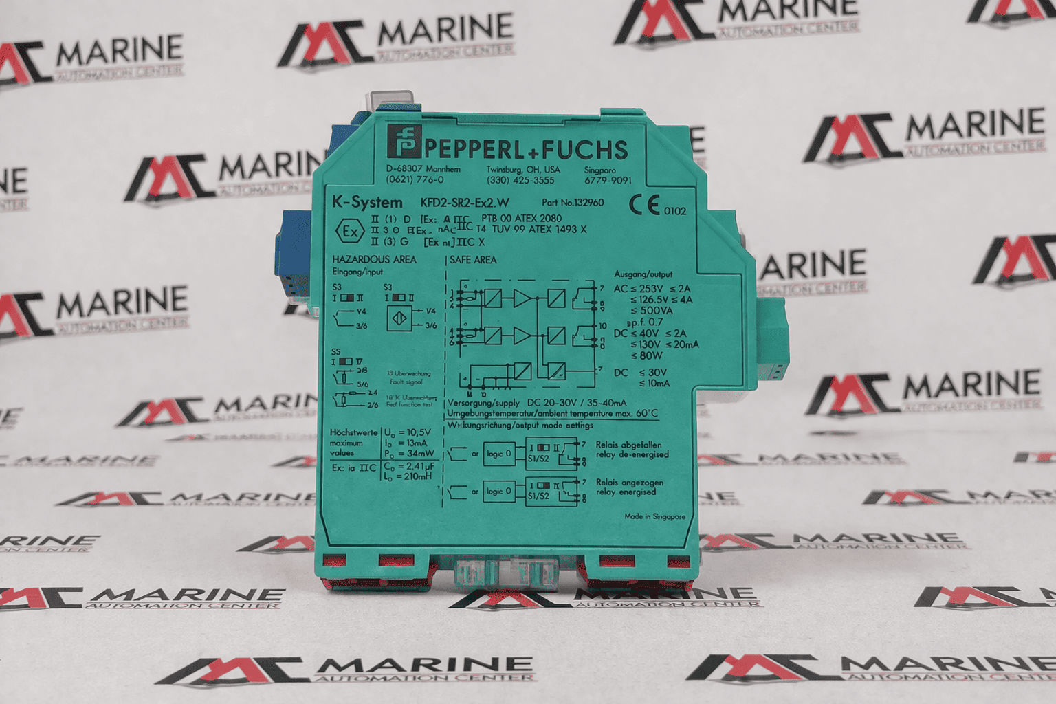 Pepperl+fuchs KFD2-SR2-Ex2.W SWITCH AMPLIFER 132960 thumbnail