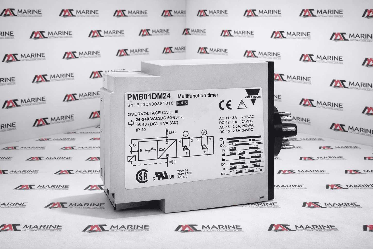 CARLO GAVAZZI PMB01DM24 MULTIFUNCTION TIMER BI3040038101G thumbnail