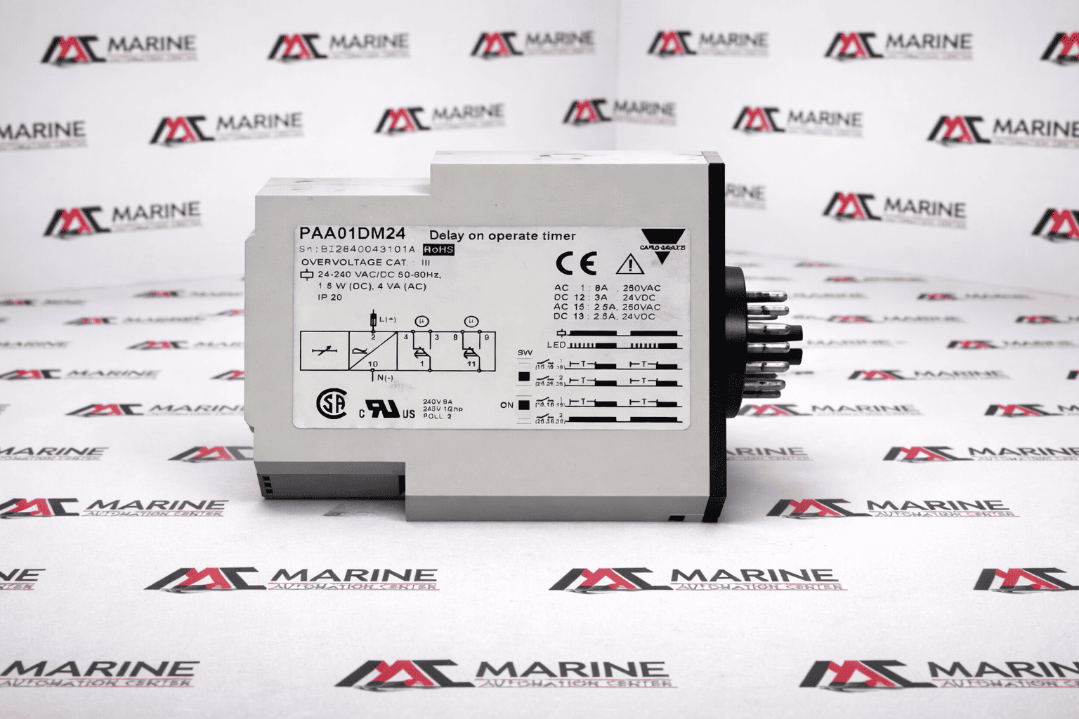 CARLO GAVAZZI PAA01DM24 MULTIFUNCTION TIMER BI2840043101A thumbnail