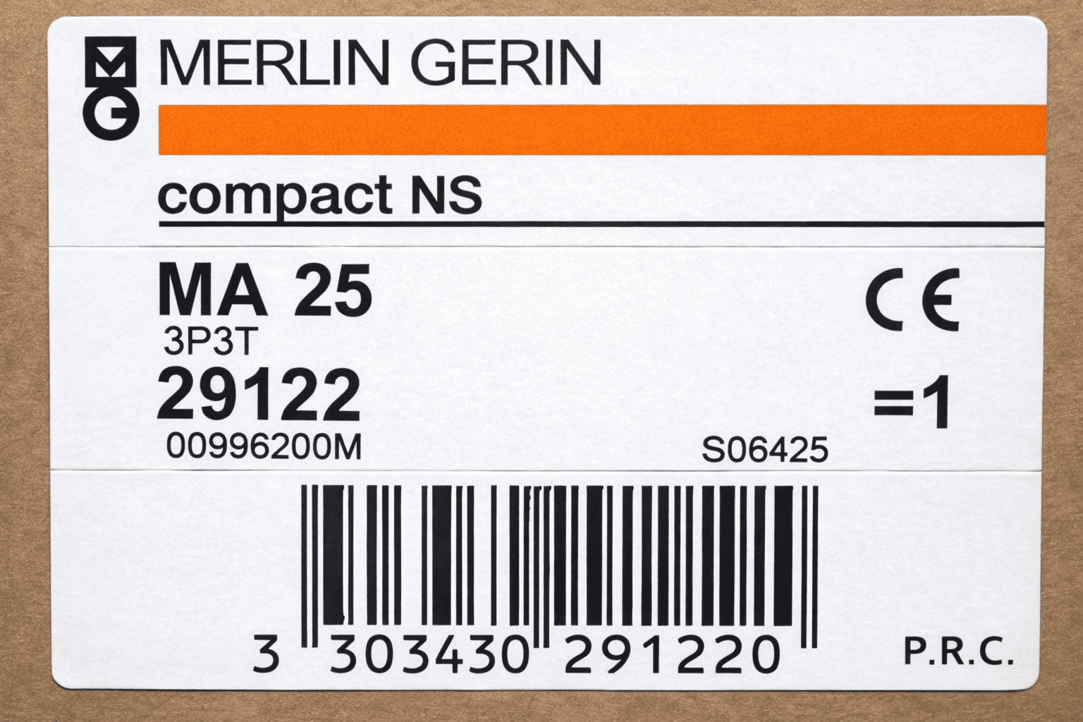 Merlin Gerin MA25 3P3T Compact NS 29122 00996200M thumbnail