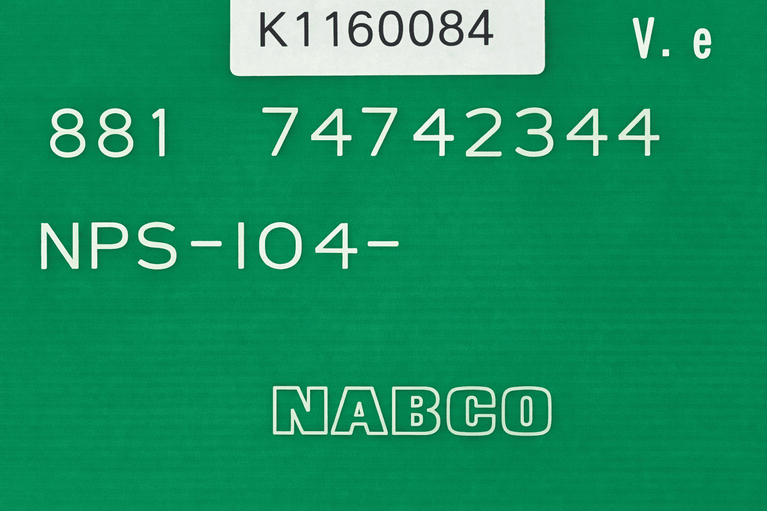 NABCO. NPS-IO4 PRINTED CIRCUIT BOARD NPS-SF-05 thumbnail