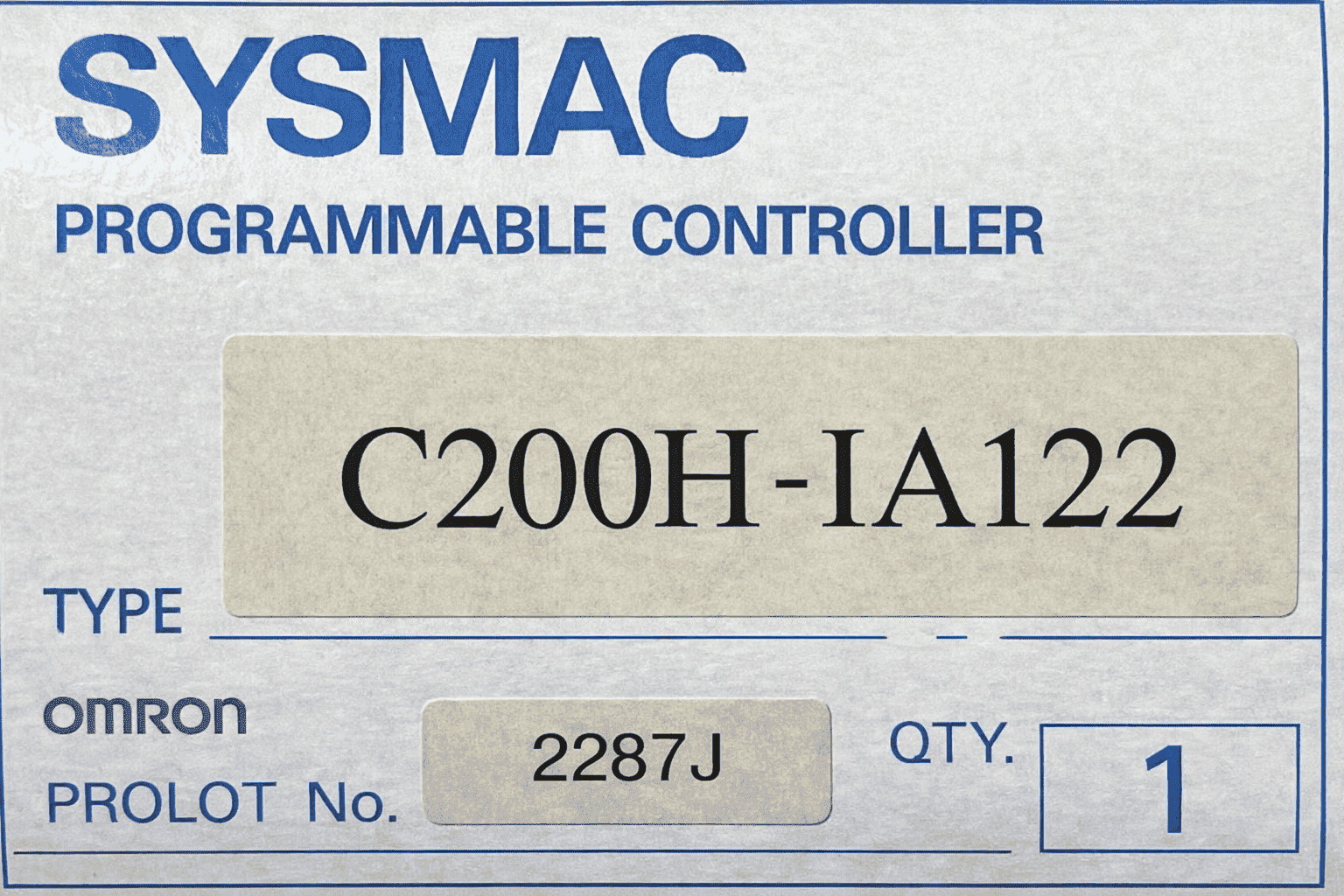 Omron SYSMAC C200H-IA122 Programmable Controller – Input Unit thumbnail