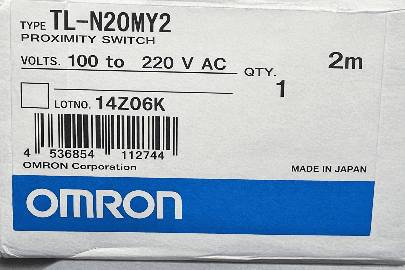 Omron TL-N20MY2 Proximity Switch Sensor 14Z06K thumbnail
