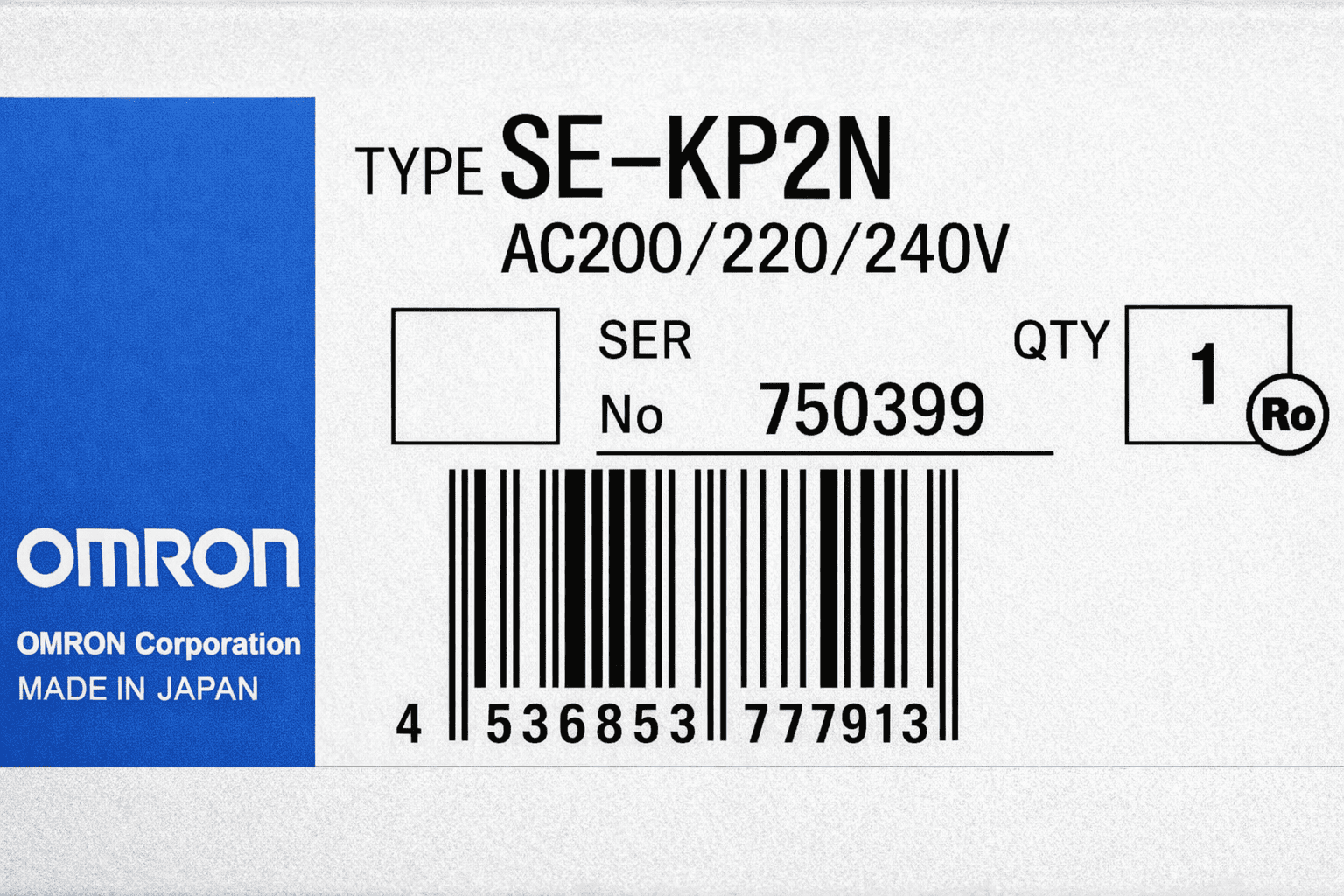 OMRON SE-KP2N Motor Protective Relay 750399 thumbnail
