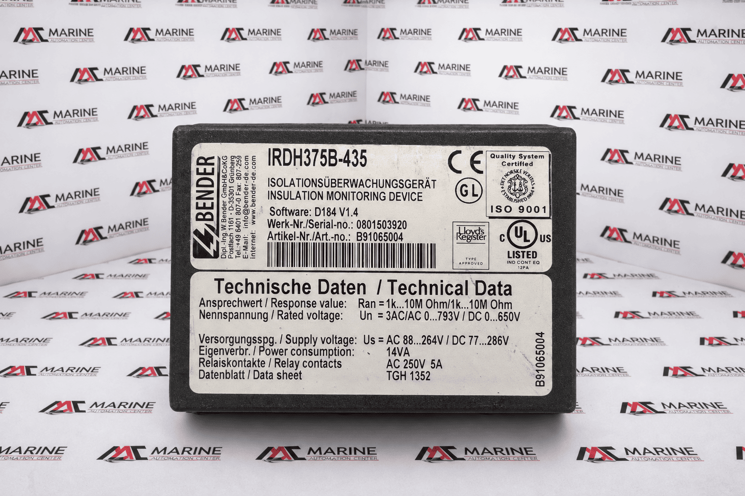 Bender Insulation Monitoring Device IRDH375B-435 thumbnail
