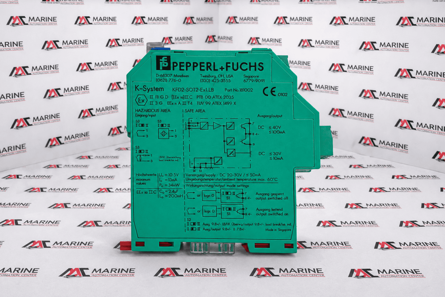 Pepperl+Fuchs Switch Amplifier  181002 KFD2-SOT2-Ex1.LB thumbnail
